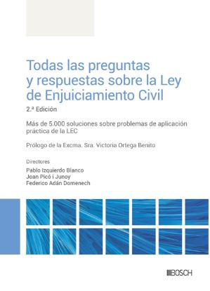 Imagen de Todas las preguntas y respuestas sobre la Ley de Enjuiciamiento Civil - 2ª ed.