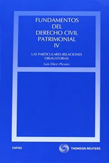 Imagen de Fundamentos del Derecho Civil Patrimonial. Volumen IV