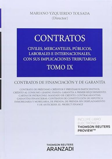 Imagen de Contratos de financiación y de garantía (Tomo IX)