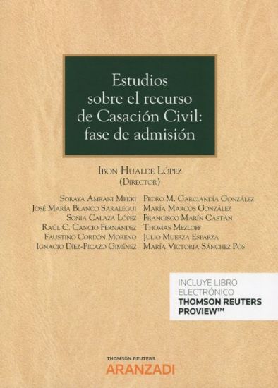 Imagen de Estudios sobre el recurso de  Casación Civil: fase de admisión