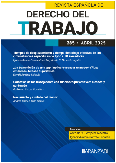 Imagen de Revista Española de Derecho del Trabajo